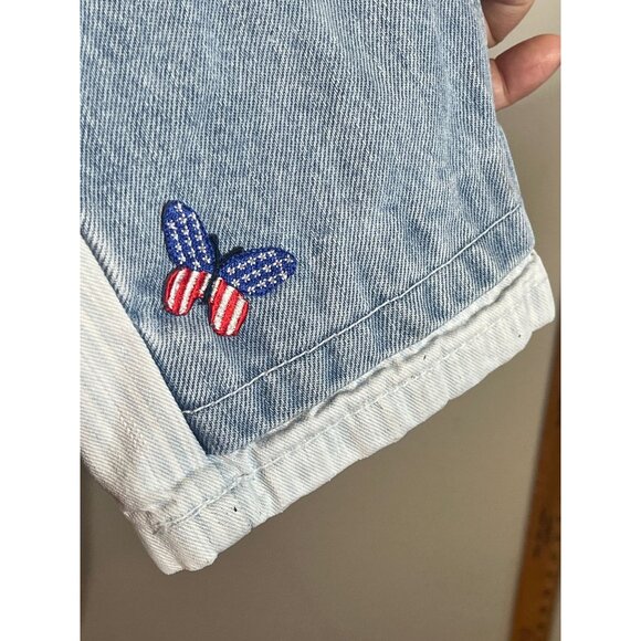 Vintage Guess Striped Denim Overalls Blue 3 Retro Y2K 90s Pinstripe Shabby Chic - Picture 9 of 16